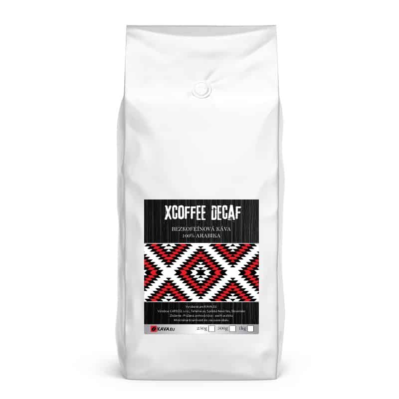 Xcoffee Decaf zrnková káva 250g