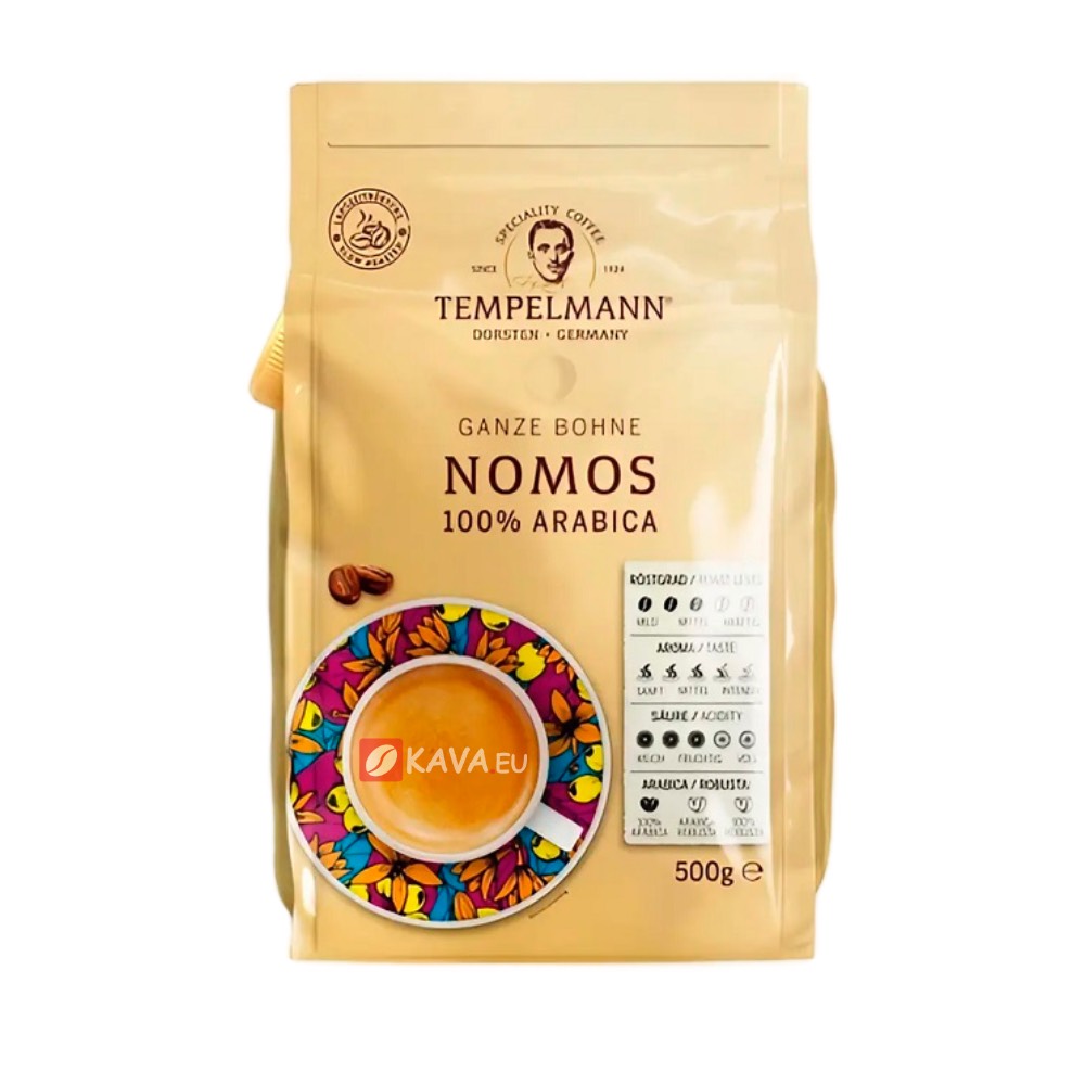 Tempelmann Nomos 100% Arabica zrnková káva 500g