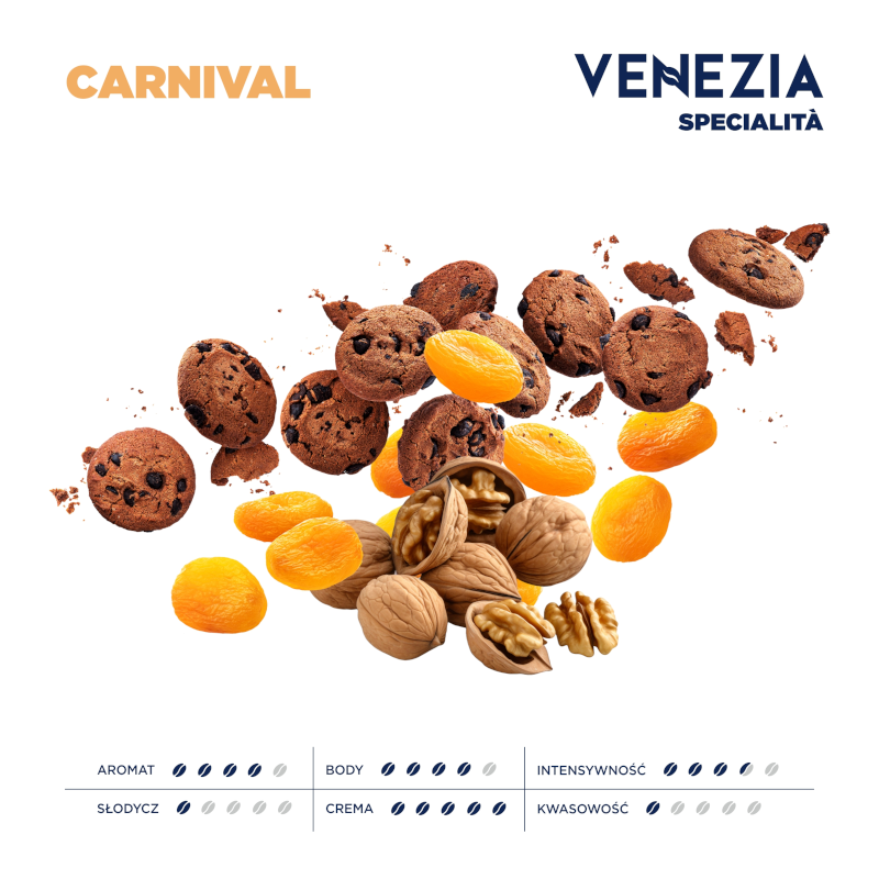 Venezia Carnival zrnková káva 1kg