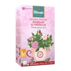 Čaj Dilmah Rosehip Hibiscus 20×1,5g