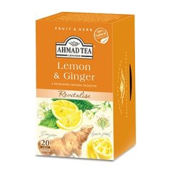 Čaj Ahmad Citrón in Ingver 20x2g
