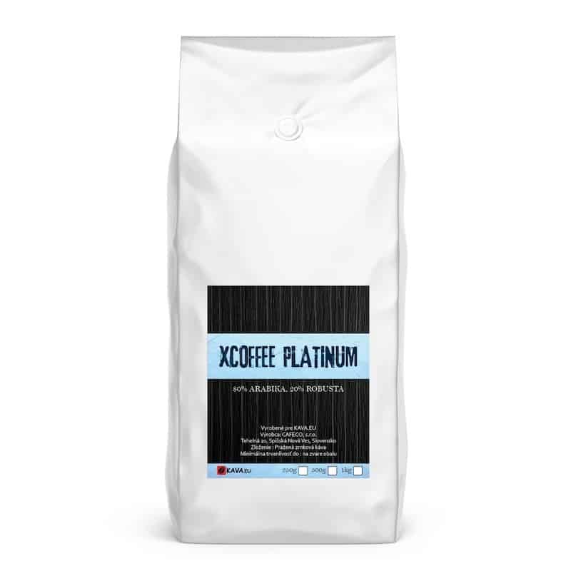 Xcoffee Platinum 80/20 zrnková káva