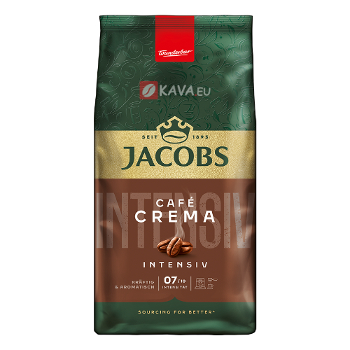 Jacobs Crema INTENSIVE coffee beans 1kg KAVA.eu