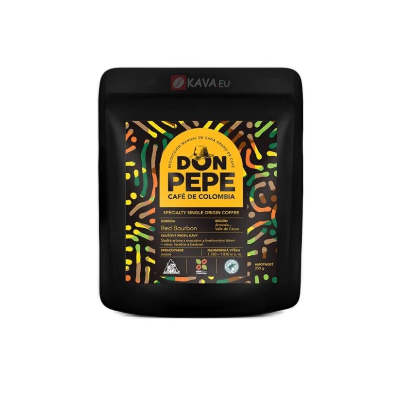 Don Pepe Red Bourbon zrnková káva 250g