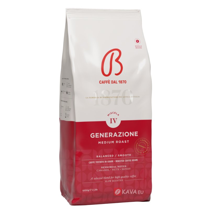 Barbera IV Generazione Medium Roast zrnková káva 1kg