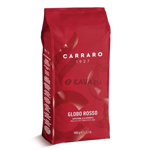 Carraro Globo Rosso zrnková káva 1kg Carraro Globo Rosso zrnková káva 1kg