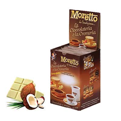 Čokoláda Moretto Biela – Kokos 12x30g