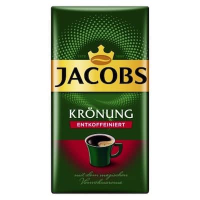 Jacobs Kronung Entkoffeiniert mletá káva 500g Jacobs Kronung Entkoffeiniert mletá káva 500g