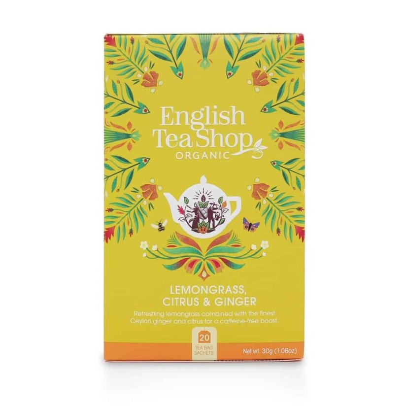 English Tea Shop Citrónová Tráva, Zázvor a Citrus 20x2g