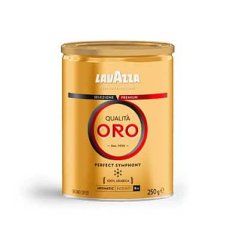 Lavazza Qualita Oro cafea macinata într-o cutie de 250g