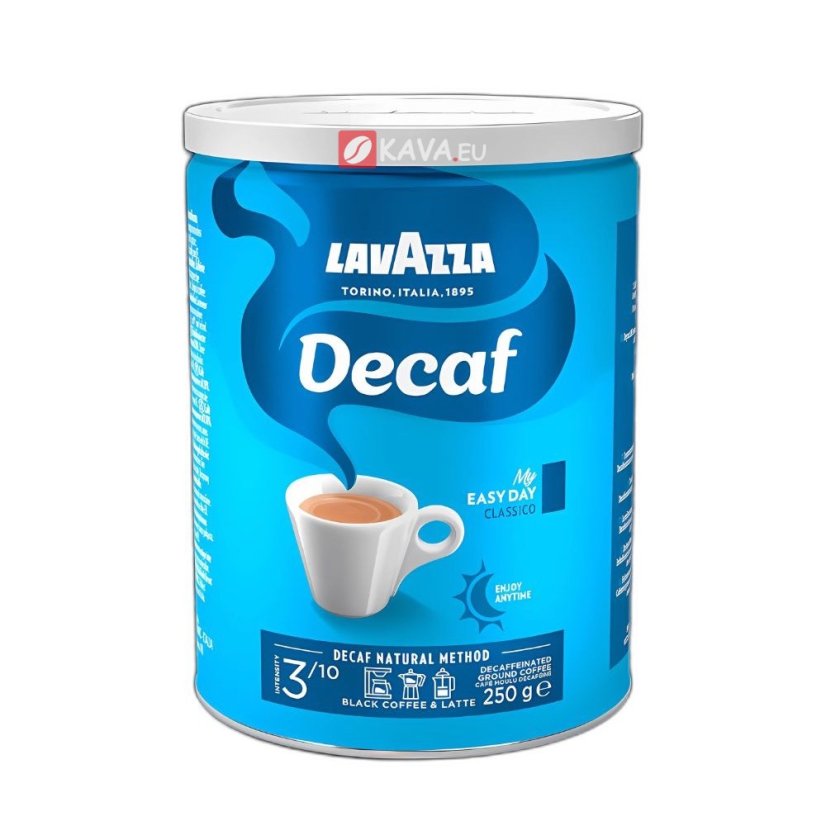 Lavazza Dek bezkofeínová mletá káva v DÓZE 250g
