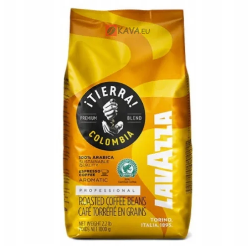 Lavazza Tierra Colombia zrnková káva 1kg Lavazza Tierra Colombia zrnková káva 1kg
