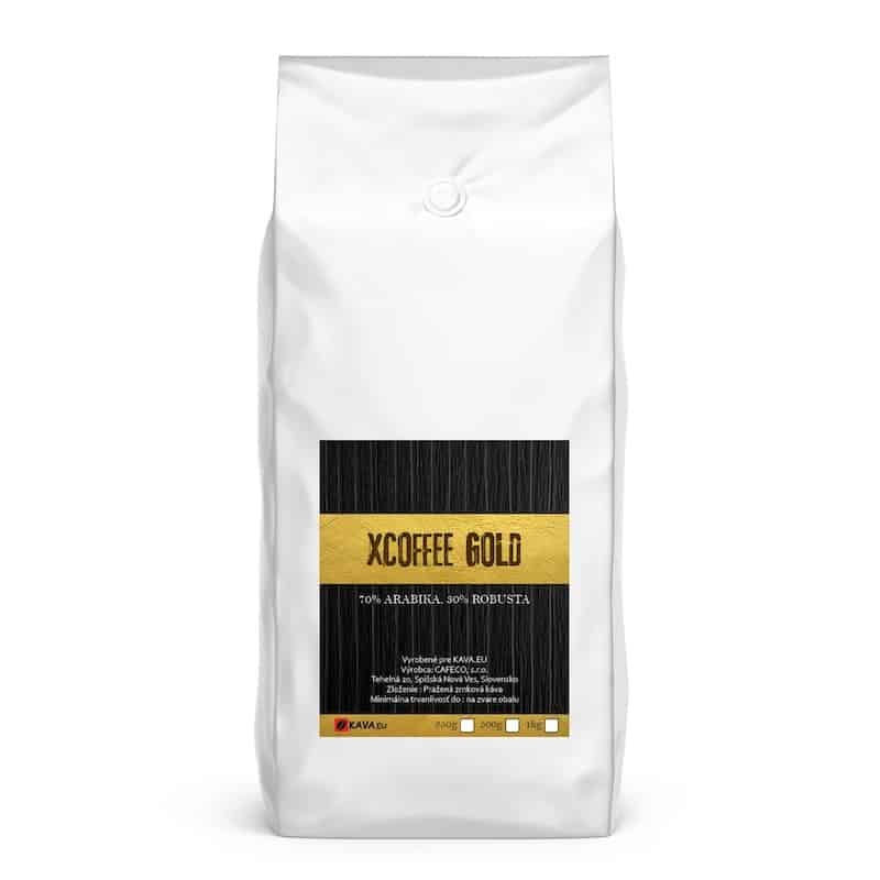 Xcoffee Gold 70/30 zrnková káva