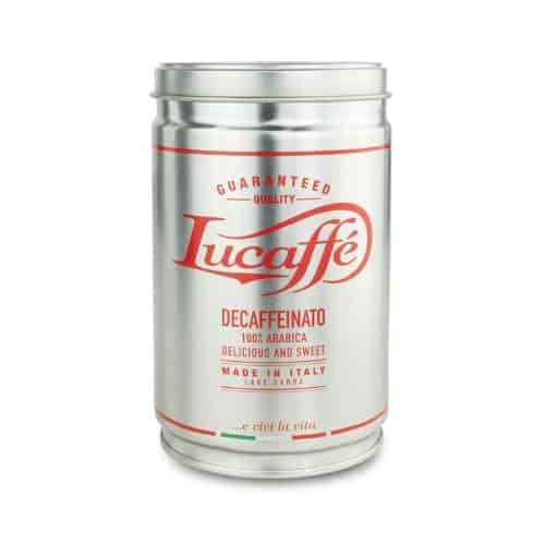 Lucaffé Decaffeinato zrnková káva v dóze 250g Lucaffé Decaffeinato zrnková káva v dóze 250g