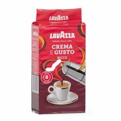 Lavazza Crema e Gusto Ricco mletá káva 250g Lavazza Crema e Gusto Ricco mletá káva 250g