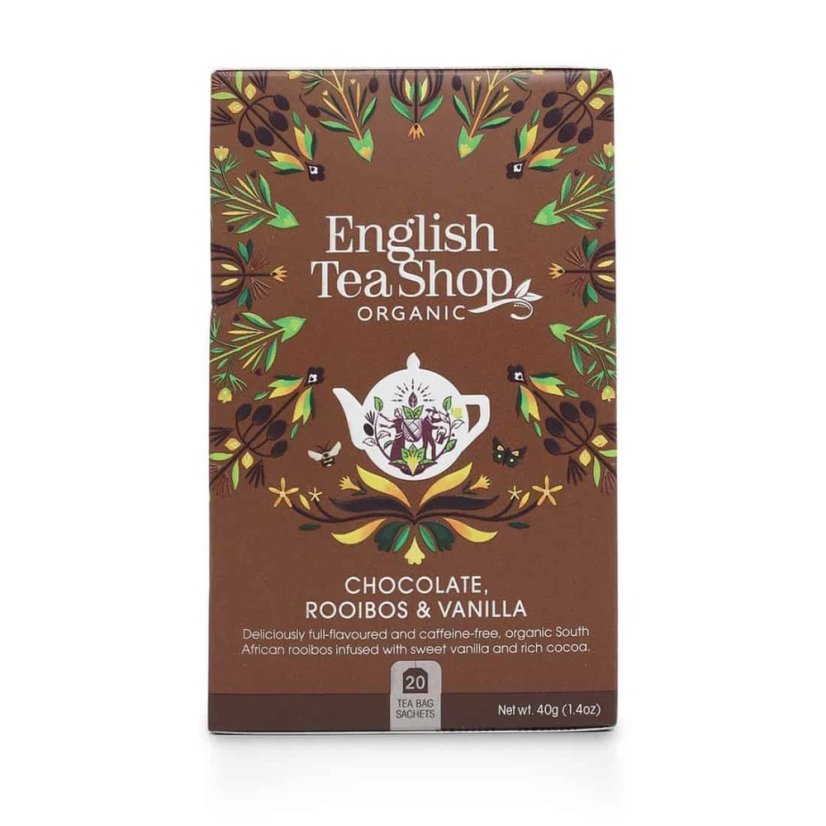 English Tea Shop Rooibos s Čokoládou a Vanilkou 20x2g English Tea Shop Rooibos s Čokoládou a Vanilkou 20x2g