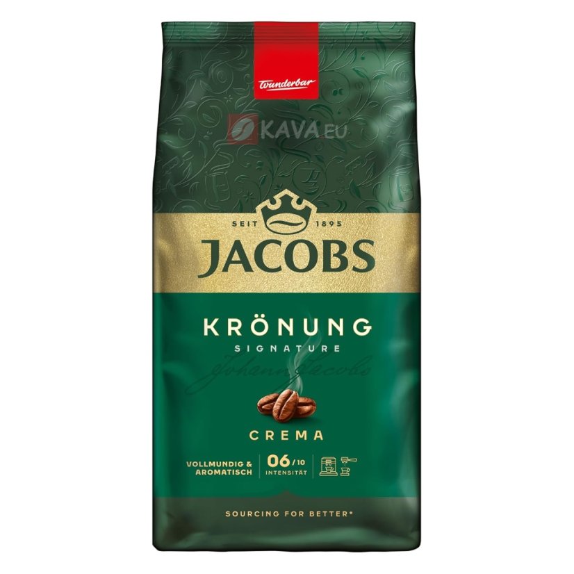 Jacobs Kronung Caffe Crema zrnková káva 1kg