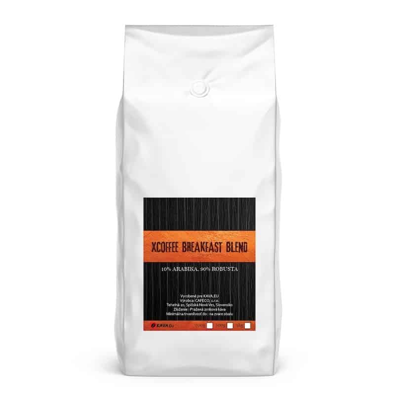 Xcoffee Breakfast Blend zrnková káva - Hmotnost: 1000g