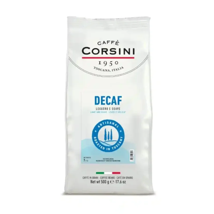 Corsini Decaf zrnková káva 500g