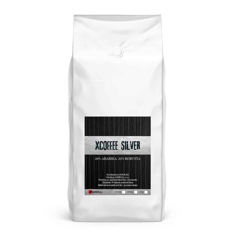 Xcoffee Silver 50/50 zrnková káva 1000g