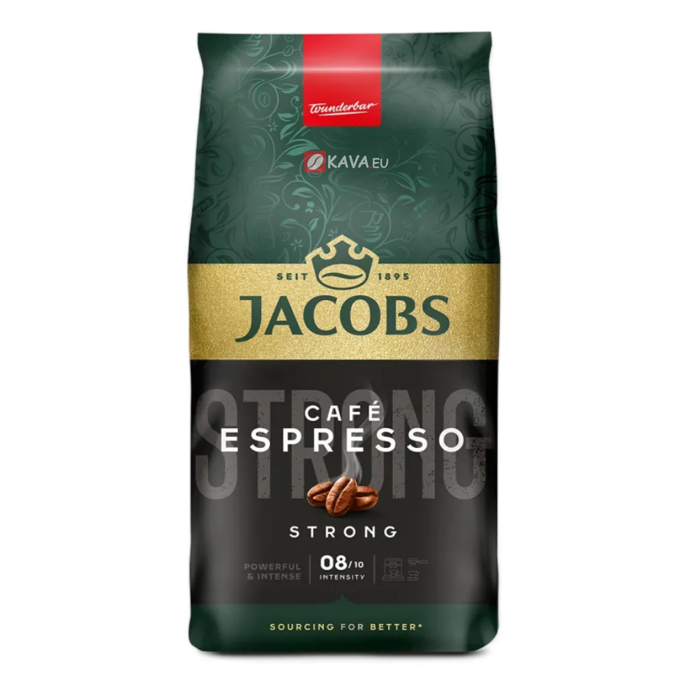 Jacobs Cafe Espresso Strong zrnková káva 1kg