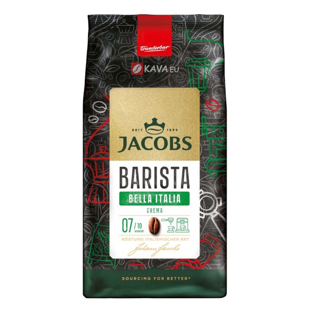Jacobs Barista Bella Italia zrnková káva 1kg