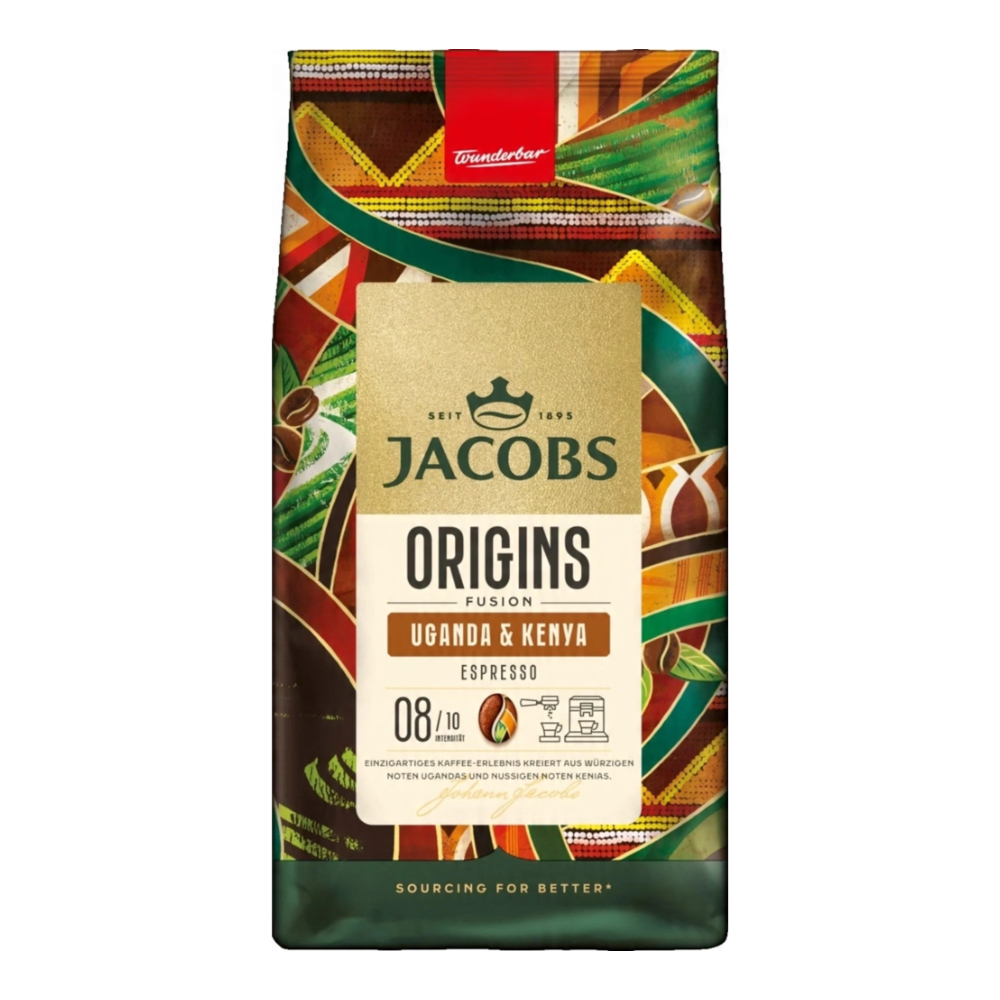 Jacobs Origins Uganda & Kenya zrnková káva 1kg