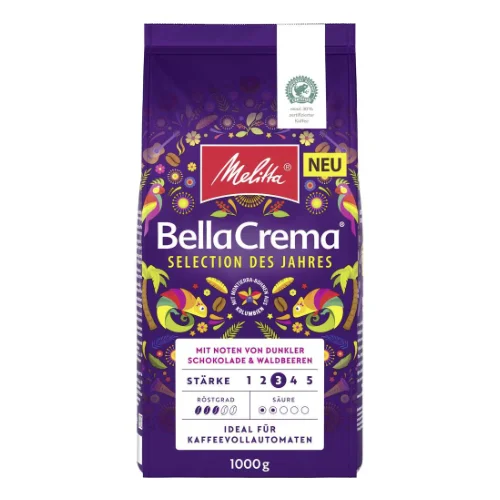 Melitta BellaCrema Selection zrnková káva 1kg