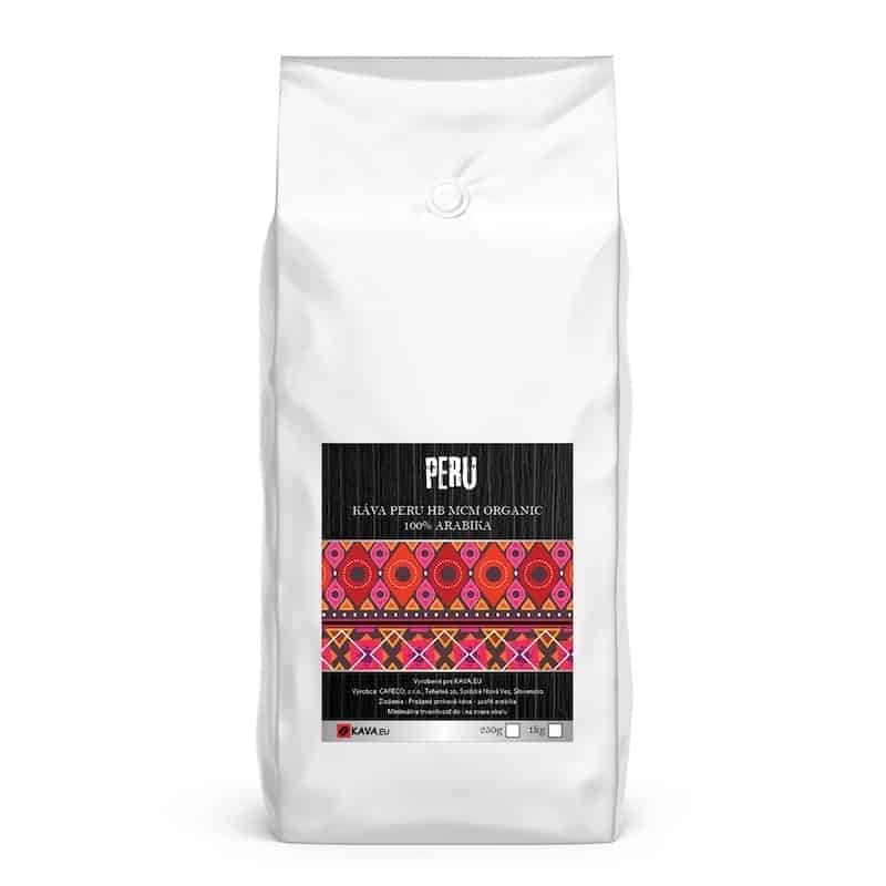Xcoffee Peru HB MCM Organic zrnková káva 1000g
