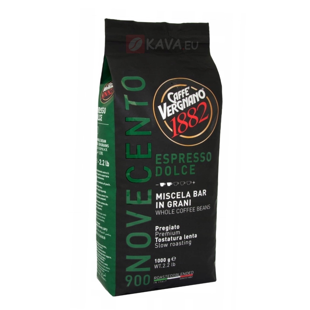 Vergnano Espresso Dolce 900 zrnková káva 1kg